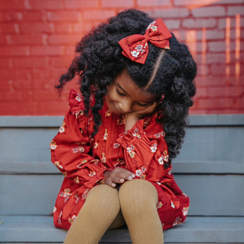 LOLA DRESS, CHERRY RED FLORAL