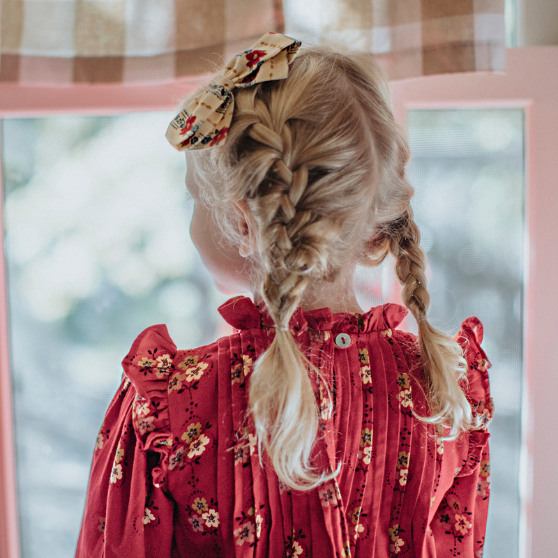 LOLA DRESS, CHERRY RED FLORAL