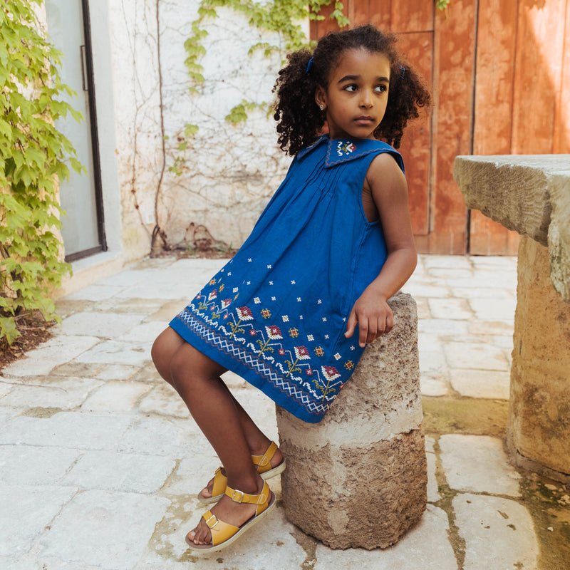 SOFIA SHIFT DRESS, AEGEAN BLUE