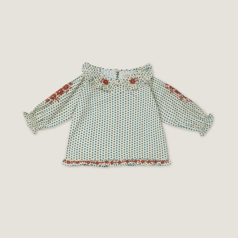 BELLE TOP, HEARTS WITH EMBROIDERY