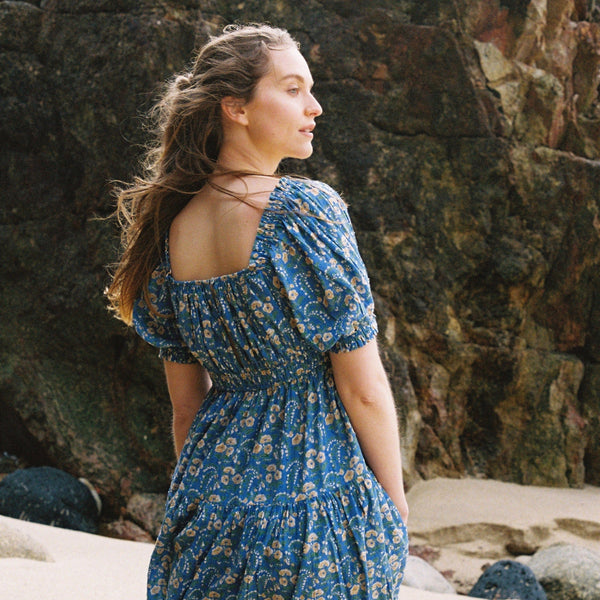CAMILLE DRESS, SUMMER BLOOMS PRINT