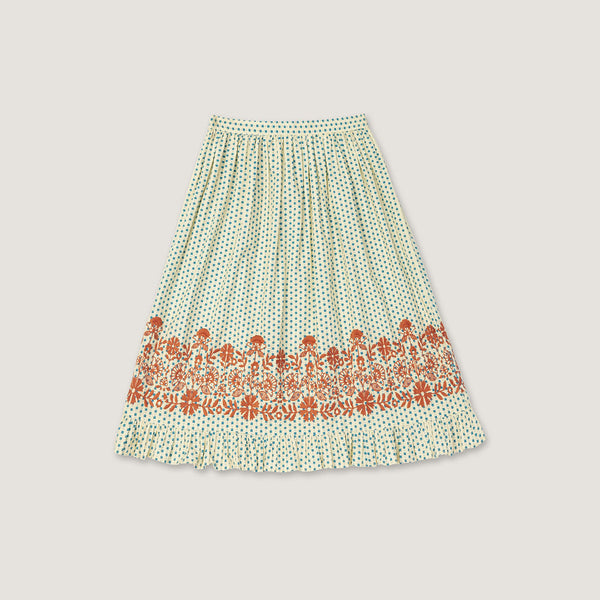 FIONA SKIRT, HEARTS WITH EMBROIDERY