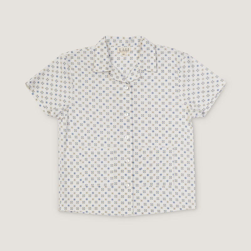 HENRI SHIRT, TILE PRINT