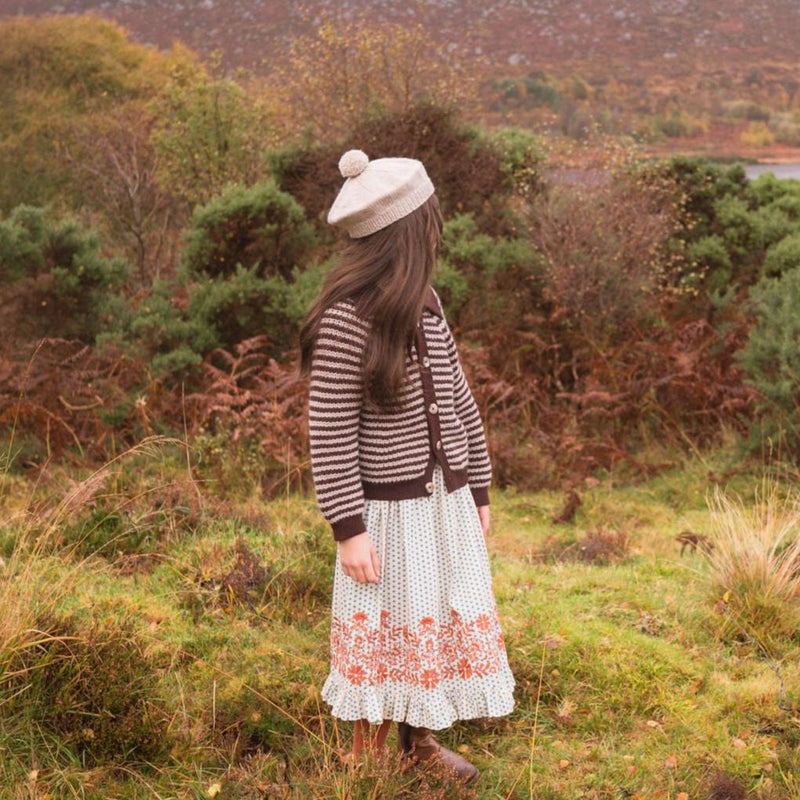 ROWAN CARDIGAN, COCOA AND BISCUIT