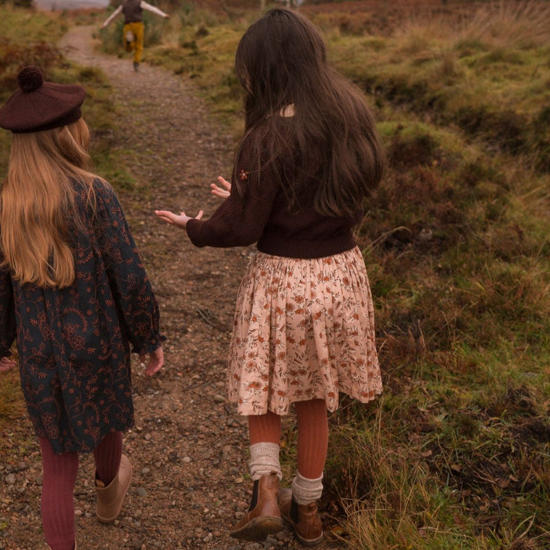 TWIRLY SKIRT, AUTUMN FLORAL