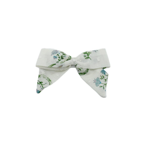 SMALL BOW, FLORAL VINE
