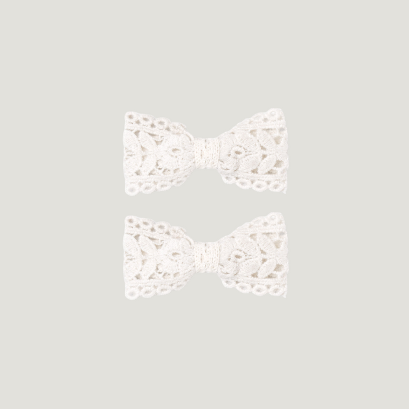 BOW SET, OPALINE LACE