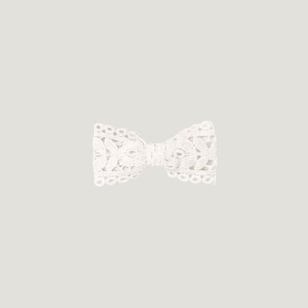 SMALL BOW, OPALINE LACE