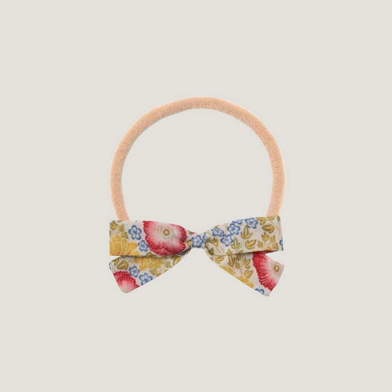 HEADBAND BOW, POPPY FIELD