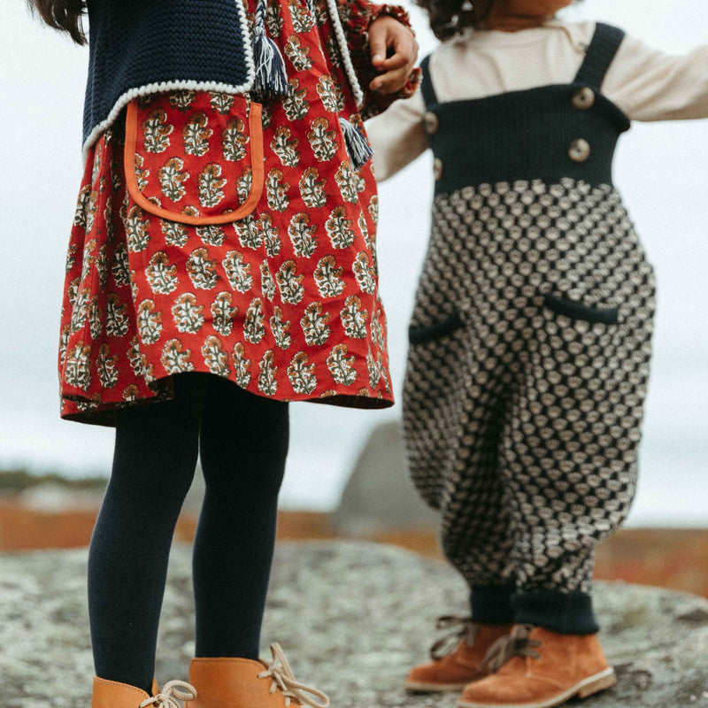 ACORN JUMPER, NAVY AND CREAM