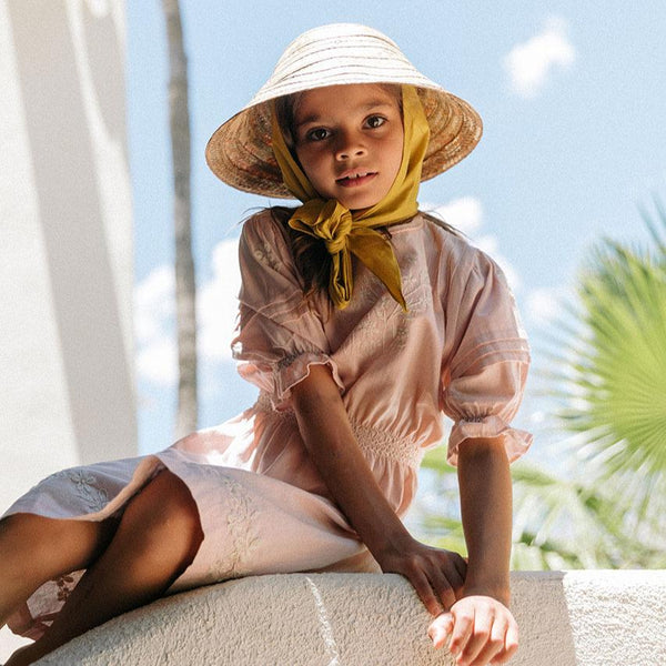 ELEANOR DRESS, EVENING SAND