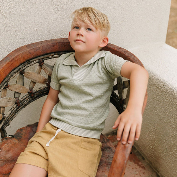 BIRCH SHORTS, MUSTARD
