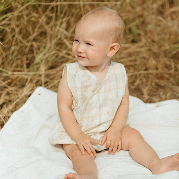 BUTTERCUP ROMPER, MULTICOLOR PLAID