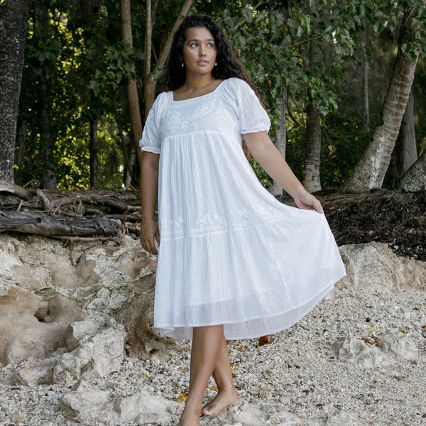 WOMEN'S NANETTE DRESS, SALT