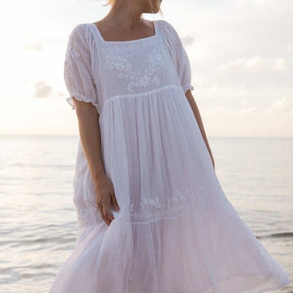 WOMEN'S NANETTE DRESS, SALT