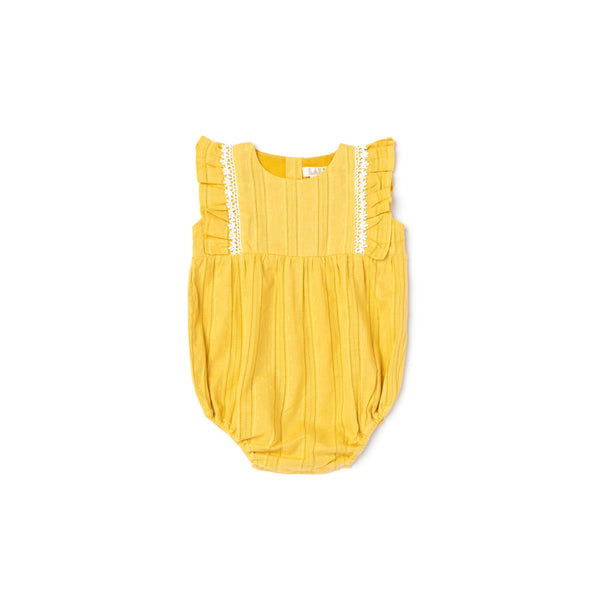 FLORA ROMPER, MUSTARD