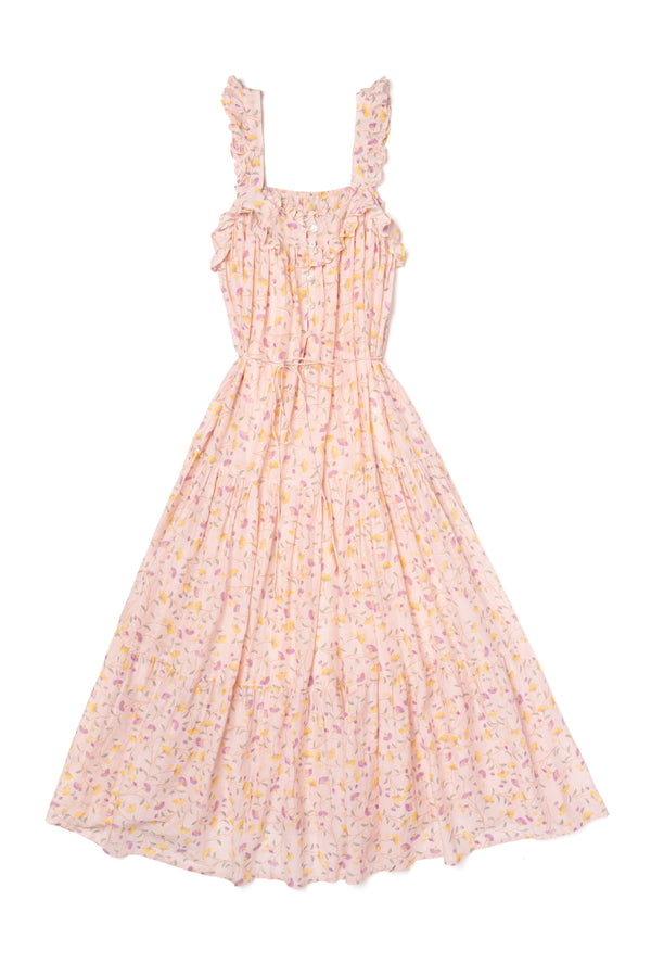 WOMEN'S BUTTERFLY DRESS, PINK FLORAL