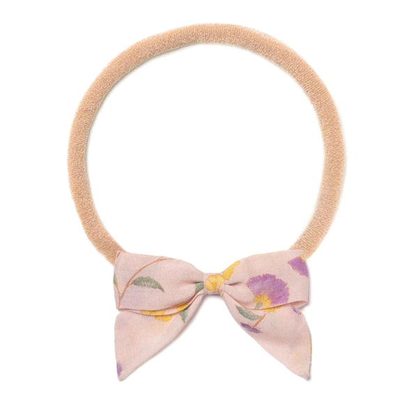 HEADBAND BOW, PINK FLORAL