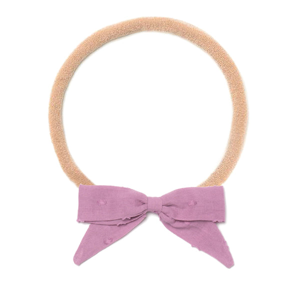 HEADBAND BOW, PURPLE