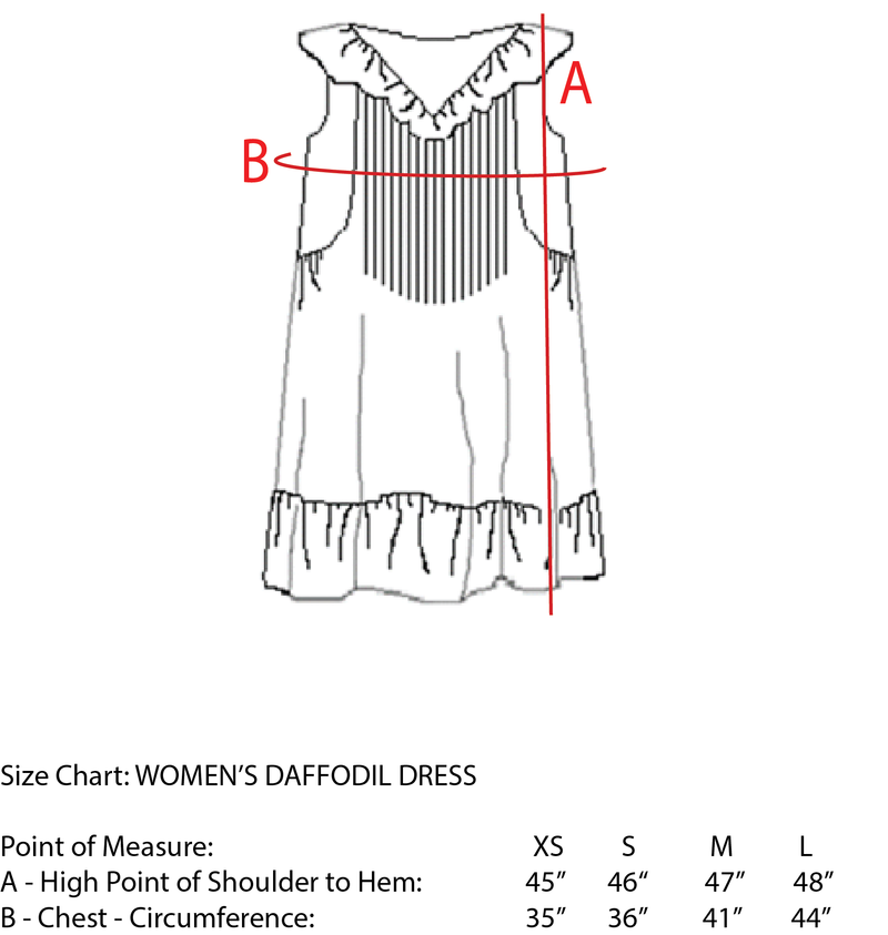 WOMEN'S DAFFODIL DRESS, FLOWER POT